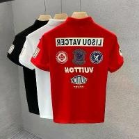 ราคา เสื้อโปโลผู้ชาย ลำลอง สไตล์เกาหลี แขนสั้น แฟชั่น ฤดูร้อนใหม่ Niche เสื้อผ้าลำลองครึ่งแขน เสื้อพิมพ์ลาย เสื้อผ้าผู้ชาย (1732094354769348913)