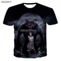 ราคา เสื้อยืดผู้ชาย สไตล์หมาป่า JPQ7W พิมพ์ลายหมาป่า 3 มิติ แขนสั้น คอกลม เหมาะสำหรับฤดูร้อน แฟชั่นลำลอง มีให้เลือกหลายสไตล์ (1732177005634619465)