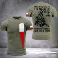 ราคา เสื้อยืดโปแลนด์ ครึ่งแขน พิมพ์ลายทหารและวีรบุรุษกองทัพบก ดีไซน์ใหม่ การพิมพ์ 3 มิติ คุณภาพสูง คอกลม เหมาะสำหรับฤดูร้อน เสื้อยืดผู้ชาย clothing man (1731574805593623403)