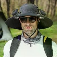 ราคา หมวกผู้ชาย, หมวกกลางแจ้ง, พลังลมพัด, การชาร์จพลังงานแสงอาทิตย์, ม่านบังแดดอเนกประสงค์, หมวกชาวประมง, หมวกลำลองฤดูร้อน (1731754589127869948)