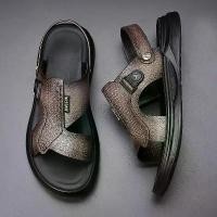 ราคา รองเท้าแตะผู้ชาย, หนังแกะเต็มเมล็ด, ฤดูร้อนใหม่, หนังแท้, รองเท้าชายหาด, รองเท้าแตะพักผ่อนสำหรับผู้ชาย, รองเท้าแตะหนัง, รองเท้าผู้ชาย (1730740101793155095)