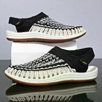 ราคา รองเท้าแตะผู้ชาย ไซส์ใหญ่ แฮนด์เมด ทอ มีรู รองเท้าชายหาดลำลอง สไตล์คู่รัก รองเท้าแตะกลางแจ้ง แบน ปิดนิ้วเท้า รองเท้า fitflop ของแท้ รองเท้าแตะ แกมโบล ผู้ ชาย fitflop ผู้ ช (1731655965857056636)