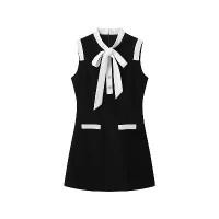 ราคา มินิเดรสผู้หญิง สไตล์วินเทจ คลาสสิค บล็อคสี แขนกุด ผูกคอ ดีไซน์กะเหรี่ยง เดรสสั้น เหมาะสำหรับฤดูใบไม้ผลิ/ฤดูร้อน ทรงเข้ารูป ครอป เหมาะสำหรับชุดลำลองและธุรกิจ เสื้อผ้าผู้หญิง (1731184682946626571)