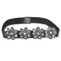 ราคา เข็มขัดตกแต่ง, เข็มขัดผู้หญิง, ลูกปัดดอกไม้, ฝังพลอยเทียม, เข็มขัดยางยืด (1729935195954120767)