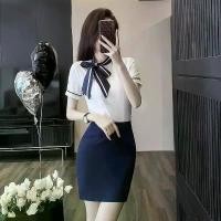 ราคา 【ชุดแอร์โฮสเตสหญิง】ชุดพนักงานต้อนรับ, เสื้อท็อป, ชุดทำงานผู้หญิง, ชุดสุภาพสตรีสีขาว, ชุดยูนิฟอร์ม, กระโปรงร้านเสริมสวย, ชุดเอี๊ยม, เสื้อผ้าผู้หญิงฤดูร้อน, ชุดพนักงานต้อนรับหญิง (1730791076592978433)