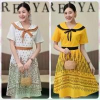 ราคา ชุดเดรส Dress ชุดทำงานผู้หญิง ชุดทำงานผ้าไทย เดรส ชุดเดรสสวยๆ ชุดเดรสน่ารักๆ ชุดเดรสแฟชั่น ผ้าไทย ชุดผ้าไทย เดรสผ้าไทย ผ้าไทยประยุกต์ เสื้อผ้าผู้หญิง เดรสทำงาน ชุดทำงาน น่ารักที่ (1730465661117565919)
