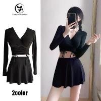 ราคา ไลฟ์สดลด50% ชุดว่ายน้ำผู้หญิง ชุดว่ายน้ํา ทูพีช กระโปรง สไตล์อนุรักษ์นิยมเอวสูง ผ้าพรีเมี่ยมคุณภาพสูง#0207 (1730558687288461685)