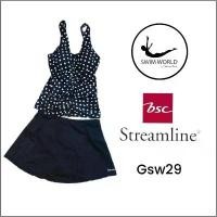 ราคา ชุดว่ายน้ำผู้หญิง swim world by BSC streamline ลดเยอะมาก(เสื้อ+กางเกงกระโปรง) (1731469165994280387)