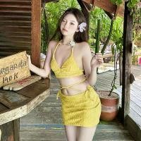 ราคา Swim Life.ชุดว่ายน้ำผู้หญิง ชุดว่ายน้ําสาวอวบ เซ็ต3ชิ้น bikini sexy เว้าหลัง ผ้าดีมาก ส่งไวจากไทย (1730802843083245773)
