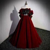 ราคา ชุดเดรสเจ้าสาว สไตล์ฝรั่งเศส เรียบหรู สำหรับงานหมั้น ซอก ชุดราตรี ผู้หญิง ดีไซน์ระดับไฮเอนด์ น่ารัก ผูกโบว์กำมะหยี่สีแดงไวน์ (1731405691526286152)