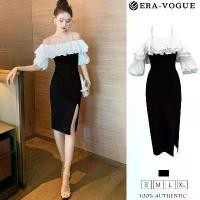 ราคา Eravogue- Women เสื้อผ้า เดรสผู้หญิง เดรสสีดำ เดรสเข้ารูป เดรสยาวพอดีเข่า เดรสเกาหลี เดรสทำงาน เดรสออกงาน เดรสเซ็กซี่ เดรสเกาหลี ชุดออกงาน ชุดราตรี 5074 S-XL Lady Clothing (1729599916329895977)