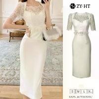 ราคา ZY·HT เดรสผู้หญิง เดรสสีขาว เดรสลูกไม้ เดรสคอเหลี่ยม เดรสทำงาน ชุดราตรี เดรสไฮโซ เดรสออกงาน เดรสไปงานแต่ง เดรสเซ็กซี่ 20372 (1731798477133940100)