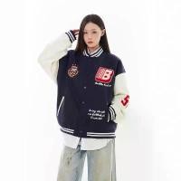 ราคา เสื้อแจ็คเก็ตเบสบอล สไตล์อเมริกันเรโทร สไตล์กระโหลก ลายพราง บล็อคสี ผ้าขนหนู ปักตัวอักษร ทุกเพศ อินเทรนด์ เสื้อโค้ท เย็บปะติดปะต่อกันหลวม (1731838106597230426)