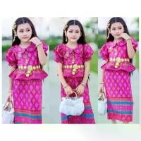 ราคา [พร้อมส่ง] ชุดไทยประยุกต์ เสื้อคอบัว+ผ้าถุง ใส่ทำบุญน่ารักๆ (1732059030603073544)