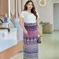 ราคา ชุดเซ็ต2 ชิ้นลิซ่าผ้าไทย เสื้อ+ ผ้าถุง เสื้อผ้าซาร่ากระดุมหน้าใช้ได้จริง กระโปรงผ้าฝ้ายพิมพ์ลายไทย เอวสม็อคหลัง งานป้าย ผ่าหลัง (1731914819106276501)