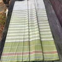 ราคา ผ้าฝ้ายทอมือย้อมสีธรรมชาติ ผ้าซิ่น ผ้าถุง ผ้าไทย ย้อมเพกาลายมินิมอล (1729613776713845269)