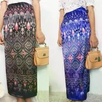 ราคา กระโปรงไทยผ้า ถุงสำเร็จ ลายไทย กระโปรงผ้า ผู้หญิง Clothing Women เสื้อผ้า Lady Skirt ผ้าถุง (1729897909323532478)