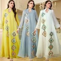 ราคา ชุดราตรีผู้หญิง สไตล์มุสลิม เรียบหรู เสื้อคลุม แขนยาว สำหรับผู้หญิง (1731995585797000170)