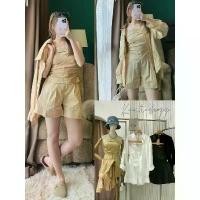 ราคา ชุดเซท 3ชิ้น เกาะอก+กางเกง+เสื้อคลุม เสื้อเชิ้ต+เกาะอก งานถ่ายจากสินค้าจริง คุ้มมาก Matinee Kaewtashop แนะนำ (1731662397889545290)