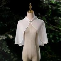 ราคา เสื้อชีฟองฤดูร้อน, สำหรับเจ้าสาว, ผ้าคลุมไหล่, คอตั้ง, เครื่องประดับชุดราตรี, เสื้อชั้นใน, เสื้อคลุม, สไตล์ผ้าคลุมหน้า (1731917934179419794)