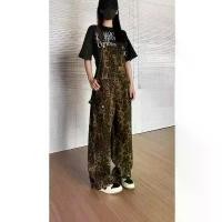 ราคา เอี๊ยมยีนส์ขายาวลายเสือดาว แฟชั่น [สินค้าพร้อมส่งจากไทย] Clothing Jean เสื้อผ้า Women ผู้หญิง กางเกง girl เสื้อคลุม เสื้อคลุมแขนยาวผู้หญิง เสื้อคลุมผู้หญิง เสื้อเจ็คเก็ตผู้หญิ (1731435155579898724)