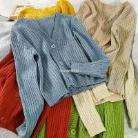 ราคา COD พร้อมส่ง CADI001 เสื้อคลุมไหมพรม คาร์ดิแกน Cardigan เสื้อคลุม เสื้อไหมพรม (1731531634843027388)