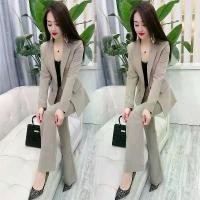 ราคา tock 2pcs ชุดสูทมืออาชีพสำหรับผู้หญิง แฟชั่นฤดูร้อนใหม่ อารมณ์ในเสื้อโค้ทหลวม ชุดสูทสองชิ้น เสื้อคลุม เวอร์ชั่นเกาหลี กางเกงด้านบน ขนาด pusl (1729626513900538118)