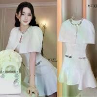 ราคา <พร้อมส่ง> Stylista 136 มินิเดรสสีขาว + เสื้อคลุม ใส่อกงาน งานบุญ งานบวช แฟนนาค ออกเดท ดินเนอร์ สวย เรียบหรู Women Clothing ชุด ผู้หญิง Dress เสื้อผ้า (1732299584484575538)