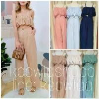 ราคา ชุดเซ็ตฟักทอง ชุดเซท ลินิน ชุดเซทลินิน เสื้อสายเดี่ยว กางเกงทรงตรง (งานถ่ายจากสินค้าจริง) แนะนำ (1731926943902041833)