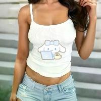 ราคา เสื้อกั๊กสลิงพิมพ์ลายการ์ตูน Sanrio Cinnamoroll สไตล์ญี่ปุ่น เสื้อยืดแขนกุดฤดูร้อน เสื้อกล้ามผู้หญิง เสื้อผ้า (1732196325064673551)