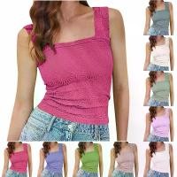 ราคา เสื้อกล้ามผู้หญิง Jacquard มาใหม่ ระบายอากาศ ดีไซน์สายเดี่ยวเซ็กซี่ บรา ลูกปัด เสื้อ แขนกุด เสื้อ ผ้า มือ1 เสื้อกล้าม ทอมโอโนโน่ เกาะอก ไป ทะเล ชุด เซ็กซี่ ชุด ไป เที่ยว (1731406666621486977)