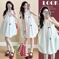 ราคา 【กระโปรงบอลลูน ยาว】เสื้อผ้าคนท้อง, เสื้อฤดูร้อน, แฟชั่นและทันสมัย, แขนกุด, กระโปรงสั้นฝักฝรั่งเศส, ความยาว, กระโปรงบอลลูน, 2024 มาใหม่ (1730685199325104647)