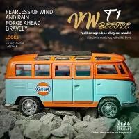 ราคา รถของเล่นโฟล์คสวาเกน T1, รุ่นรถตู้โลหะผสม, ดึงกลับ, สไตล์ย้อนยุค, เปิดได้, ของเล่นเด็ก, สเกล 1:36 (1731584839172851223)