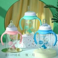 ราคา ขวดนมเด็ก พลาสติก PP ปากกว้าง พร้อมฟางปากเป็ด สำหรับทารกแรกเกิด (1731369788905523981)