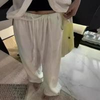 ราคา กางเกงขากว้าง วัสดุผ้าลินิน สำหรับผู้หญิง ฤดูร้อน 2025 มาใหม่ เอวสูง หยดน้ำ บางและหลวม ทำจากผ้าฝ้ายลินิน ทรงตรง กางเกงลำลอง กางเกง ขายาว ผ้าวูลเวฟ กางเกง ขากระบอก ใหญ่ กางเกง (1732251579518060847)
