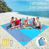 ราคา เสื่อชายหาด, กันน้ำ, ผ้าห่มไร้ทราย, เหมาะสำหรับการตั้งแคมป์และปิกนิกกลางแจ้ง, ผ้าคลุมเต็นท์แบบพับได้, เครื่องนอน, กระเป๋า, เหมาะสำหรับปิกนิก, 200x210cm, เก้าอี้ตั้งแคมป์ (1730451995276512128)