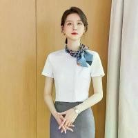 ราคา เสื้อพนักงานต้อนรับบนเครื่องบิน, แขนสั้น, ชุดฤดูร้อน, ชุดยูนิฟอร์มมืออาชีพ, ชุดกระโปรง, เหมาะสำหรับการทำงาน (1731412473201067031)