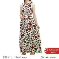 ราคา [Best Seller] ZEIN เดรส ชุดกระโปรง แขนกุด ลายดอกไม้ ZNTD1371 (1731891202158658966)