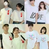 ราคา เสื้อคู่ เสื้อคู​่​ชายหญิง เสื้อคู่รัก เสื้อครอป​ เสื้อยืด น่ารักๆ​ เอวลอย​ โอเวอร์ไซส์ crop top oversize ผู้หญิง ชาย แฟน​ เทศกาล​ วาเลนไทน์​ สงกรานต์​ ใส่เที่ยว ทะเล เทศกาล​ ว (1729633670046976322)