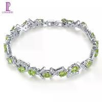 ราคา สร้อยข้อมือเงิน 925, เครื่องประดับ Lohaspie, ออริจินัล 5.6 กะรัต, พลอยเพอริดอทธรรมชาติ, สร้อยข้อมือพลอยตัดวงรี, สร้อยข้อมือพลอยประจำวันเกิด, สำหรับผู้หญิง, เงิน 925 (1730471213091293906)
