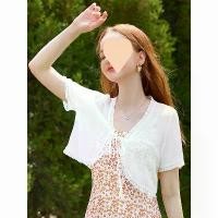 ราคา เสื้อคาร์ดิแกนถอดได้ แขนสั้น สำหรับผู้หญิง มาใหม่ในปี 2025 เสื้อชีฟองลูกไม้ เสื้อแจ๊กเก็ตสายเดี่ยว ผ้าคลุมไหล่ เหมาะสำหรับชุดฤดูร้อน เครื่องประดับ (1731911243298211704)