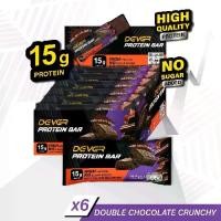 ราคา DEVER PROTEIN BAR DOUBLE CHOCOLATE CRUNCHY FLAVOR โปรตีนบาร์ รสดับเบิ้ลช็อกโกแลต ครั้นชี่ (ตรา ดีเวอร์) 1 กล่อง 6 ชิ้น (1731994787493743467)