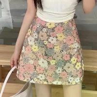 ราคา กระโปรงเลื่อมลายดอกไม้ สไตล์ฤดูร้อนของผู้หญิง น่ารักและเซ็กซี่ เอวสูง กระโปรงรัดรูปทรงเอ กระโปรงสั้น ดีไซน์ไม่ซ้ำใครและประณีต เอฟเฟกต์กระชับสัดส่วน กระโปรง ลายเสือ กระโปรงทรง แค (1731265551444247918)