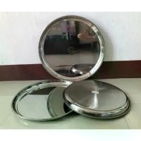 ราคา COD ถาดสแตนเลส ถาดเสริฟ ถาดสแตนเลสกลม ถาด ถาดกลม (หนา) ขนาด 40/45/50/55/60/65/70 ซม.(ตราTK) (1731754850148648555)