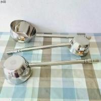 ราคา ขายดี กระบวยตักน้ำซุป กระบวย กระบวยตักอาหาร ที่ตักน้ำซุป ที่ตักอาหาร หม้อด้าม (รุ่นหนา)(ด้ามยาว) ขนาดปาก14/16/18 ซม.(ตราTK) (1731423035828569761)