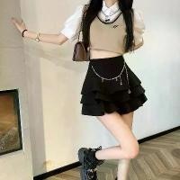 ราคา กระโปรงเค้ก สีดำ น่าระทึกใจ เอวสูง ทรงเอ กระโปรงเค้ก กระโปรง black skirts กระโปรง ซุ้มไก่ กระโปรงทรง แคบ ตี เกล็ด 6 . 5 ทรงเอ ผ่า หลัง กระโปรงทรง แคบ ตรา ลุง นัย คน อวบ ใส่ (1731315860251575571)