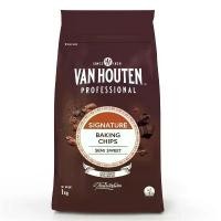 ราคา ดาร์ค ช็อคโกแลตชิพ ตรา แวน ฮูวแตน 1กก. Van Houten Semi Sweet Baking Chips 1kg (1731778552287102951)