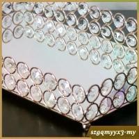 ราคา ถาดใส่เครื่องประดับ, ถาดใส่เครื่องสำอาง, ถาดใส่เครื่องประดับโต๊ะเครื่องแป้ง, ถาดใส่เครื่องประดับ, สำหรับน้ำหอม, เครื่องประดับ, และของกระจุกกระจิก, คริสตัล, เหมาะสำหรับงานแต่งงานและของตกแต่งบ้าน (17322