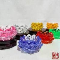 ราคา ฐานดอกบัว คริสตัล เชิงเทียนดอกบัว อเนกประสงค์ รองแก้วน้ำ รองเทียนถ้วย รององค์พระเล็กๆ รองผอบ สีสวย แนะนำ (1731947564080006697)