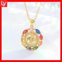 ราคา สร้อยคอจี้กังหันลม, ลี่, คริสตัล 9 สี, สร้อยคอกังหันลม Miu ชากง, สไตล์ฮ่องกง, ใบมีดหมุนเพื่อความโชคดี, เสริมสร้างโชค, นำโชคลาภ (1731898961433167653)